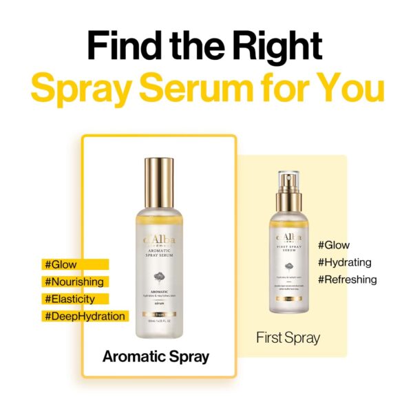 d'alba Piedmont Italian White Truffle First Aromatic Spray Serum, Fragrant VEGAN Glowy Antioxidant Face Mist, Deep Hydration Skin Firmness, Korean Skin Care (4.05 fl.oz) - Image 8