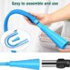 Sealegend 2 Pieces Dryer Vent Cleaner Kit Dryer Lint Vacuum Attachment, Dryer Vent Cleaning Lint Remover 2 Hoses Tools for Home Improvement - Image 2