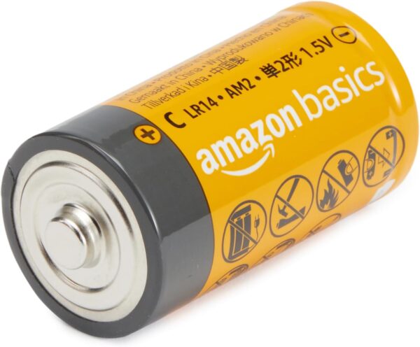 Amazon Basics 24-Pack C Cell Alkaline All-Purpose Batteries, 1.5 Volt, 5-Year Shelf Life - Image 3