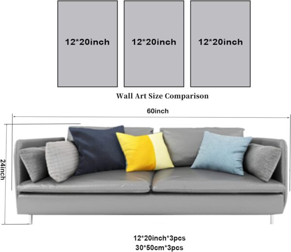 3 Pieces Family Proclamation Living Christ Posters Prints Canvas Wall Art Painting for Living Room Bedroom Home Wall Decor with Inner Frame - Image 3