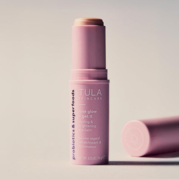 TULA Skin Care Eye Balm Rose Glow - Dark Circle Treatment, Instantly Hydrate and Brighten Undereye Area, Portable and Perfect to Use On-the-go, 0.35 oz. - Image 6