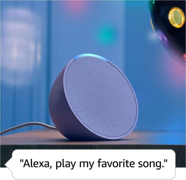 Amazon Echo Pop (newest model), Our smallest Alexa speaker, Fits in any room, Charcoal - Image 3