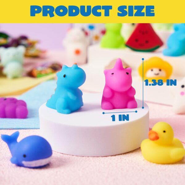 JOYIN Mochi Squishy Toys Set, Random 25 Pack Mini Mochi, Party Favors for Kids, Kawaii Squishy, Stress Relief Toys, Basket Stuffers, Goodie Bags Fillers, Birthday Gifts, Classroom Prizes - Image 6