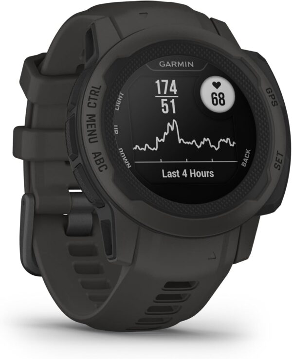 Garmin Instinct 2S, Smaller-Sized GPS Outdoor Watch, Multi-GNSS Support, Tracback Routing, Graphite, 40 MM - Image 2