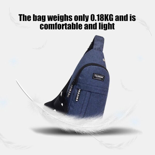 Overstock Items Clearance, Sling Bag for Women Mens, with USB Charging Port, Small Backpack Sash Bag for Walking Hiking - Image 5