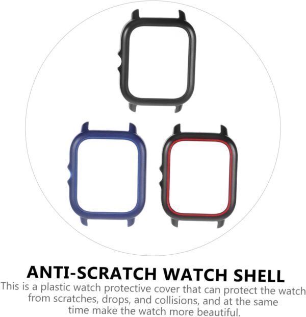 Angoily 3Pcs Smartwatch Protective Cover Frames Compatible with Durable Shells for Optimal Device Protection - Image 4