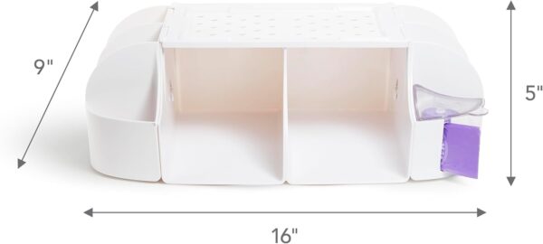 Munchkin® Diaper Change Organizer, Green/white - Image 4