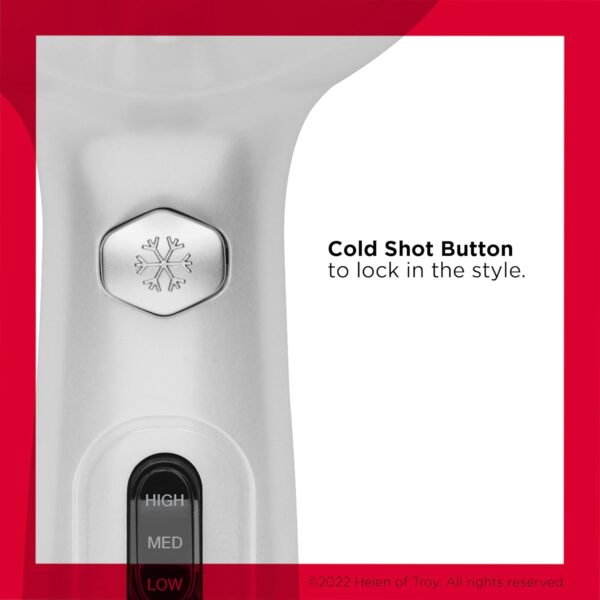 REVLON Volume Booster, Hair Dryer with Curl Enhancing Diffuser | Increase Volume, Decrease Frizz and Damage, Fast Drying, 1875 Watts (White) - Image 4