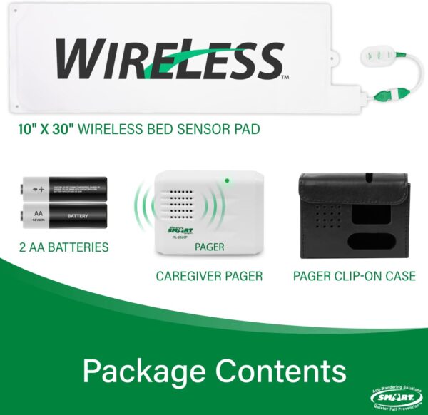 Smart Caregiver Bed Exit Alarm with Wireless Pager - Early Alert Fall Prevention for Seniors and Elderly - Weight Sensing Bed Pad Alerts Caregiver When They Get Up - USA Company and Customer Service - Image 5