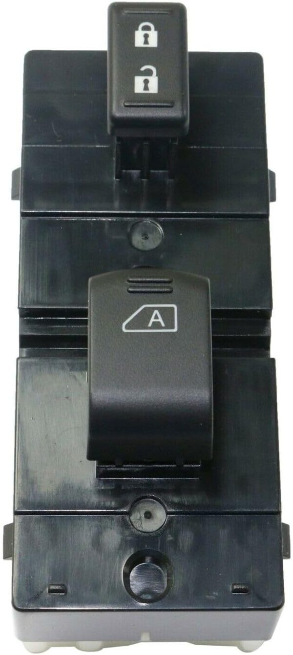 1pc Power Door Window Control Switch Front Right Passenger Side Black for Nissan for Altima 2.5L 3.5L 9-Prong Blade Male Terminal 1 Female Connector-Configuration DWS377 14497662