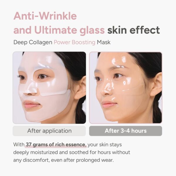 SUNGBOON EDITOR Deep Collagen Overnight mask 37gx4ea | Original Hydrating Collagen Face Mask | Real Collagen 2,160,000PPB for Elasticity |TikTok Trend Items Korean Skin Care - Image 3