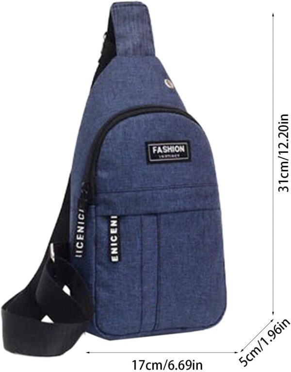 Overstock Items Clearance, Sling Bag for Women Mens, with USB Charging Port, Small Backpack Sash Bag for Walking Hiking - Image 3