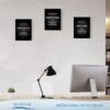 Motivational Never Give Up Canvas Wall Art, Inspiration Work Hard Persistence Quotes Reminder Decor Positive Affirmation Poster Success Wall Hanging Picture Leadership Gift for Home Office Workplace - Image 4
