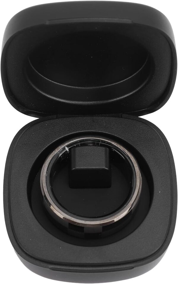 Smart Ring Health Tracker, Aluminum Alloy Wearable Sleep Tracking Step Counting Ring with Charging Case for Accurate Health Data (11)