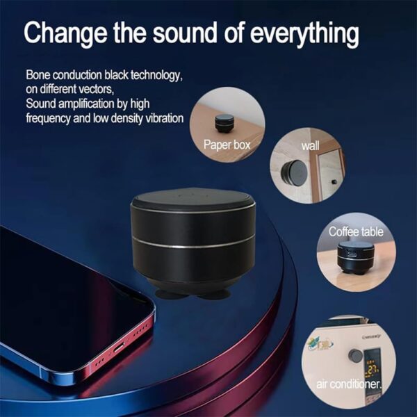 Buzzgo Speaker, Buzz Go Speaker, 2025 New Black Technology Bone Conduction Bluetooth Speakers, Bone Conduction Resonance Subwoofer, Stereo High-Definition Sound, for Home, Outdoor, Travel (2PCS D) - Image 2