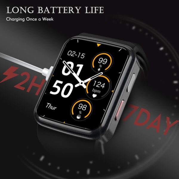 Smart Blood Pressure Monitor Watch with Inflatable Cuff- Accurate Health Tracking, Wrist BP Monitor, Blood Oxygen Monitoring and Heart Rate, Long Battery Life, Compatible with iOS and Android - Image 8