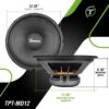 Timpano 12 Inch Midbass Speaker TPT-MD12 800 Watts, 8 Ohm, Mid Bass Loudspeaker for Pro Car Audio (Single) - Image 4