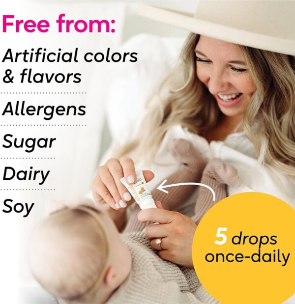 BioGaia Protectis Baby Probiotic Drops | Colic & Gas Relief + Vitamin D | Safe for Newborns | Ease Crying, Fussing, Colic, Gas, Spit-ups & Constipation | No Dairy, Soy & Gluten | 50 Day Supply | 10mL - Image 5