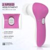 COSLUS Facial Cleansing Brush Silicone Face Scrubber: 2 in1 FBS-D Electric Exfoliating Rotating Massage Device Waterproof Deep Cleaning Exfoliation Spa Machine - Electronic Skin Care Wash System - Image 4