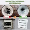 Sealegend 2 Pieces Dryer Vent Cleaner Kit Dryer Lint Vacuum Attachment, Dryer Vent Cleaning Lint Remover 2 Hoses Tools for Home Improvement - Image 7