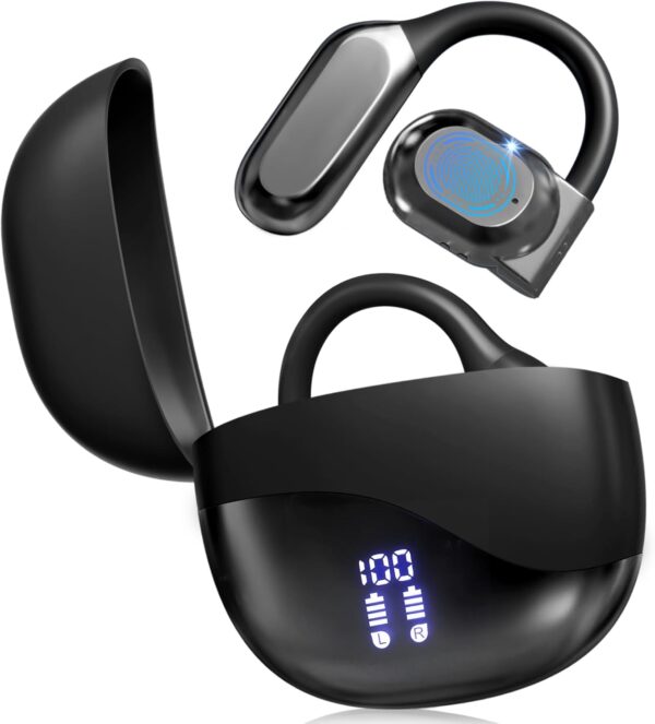 AI Translation Earbuds Real Time, 144 Language Translator Earbuds for iPhone and Android 3-in-1 Translation Headphones Translating Device for Travel Business Learning with Charging Case(Black)