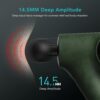 Opove Massage Gun Fascia Percussive Muscle Massager 14.5mm for Back Pain Relief Workout Recovery in Gym Home Office Daily Massage, Ergonomic for Effortless to Use, Apex Green - Image 2