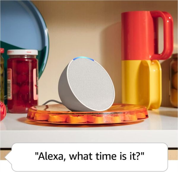 Amazon Echo Pop (newest model), Our smallest Alexa speaker, Fits in any room, Charcoal - Image 5