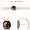 AGPTEK Smart Watch for Women, 5ATM Waterproof Smartwatch for Android and iOS Phones, Fitness Tracker Watch with 100+ Sports Modes, Heart Rate Monitor Pedometer Sleep Monitor, Pink - Image 7