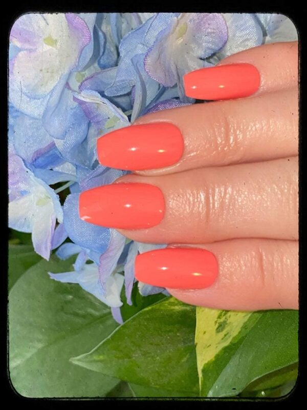 Peach-Nik Orange Pink Nail Polish Cruelty Free Vegan Polish by Eco Created Colors - Image 6