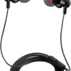 Wired Earbuds Headphones with Microphone Stereo Bass Earphones Noise Isolation in-Ear Headset Compatible with All Smartphones Tablets iPod IPad MP3 Player That with 3.5 mm Interface(Black)