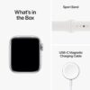 Apple Watch SE (2nd Gen) (GPS + Cellular, 40mm) - Silver Aluminum Case with White Sport Band, M/L (Renewed) - Image 6