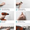 Home-it Mop and Broom Holder Wall Mount Garden Tool Storage Tool Rack Storage & Organization for the Home Plastic Hanger for Closet Garage Organizer (5-position) - Image 5