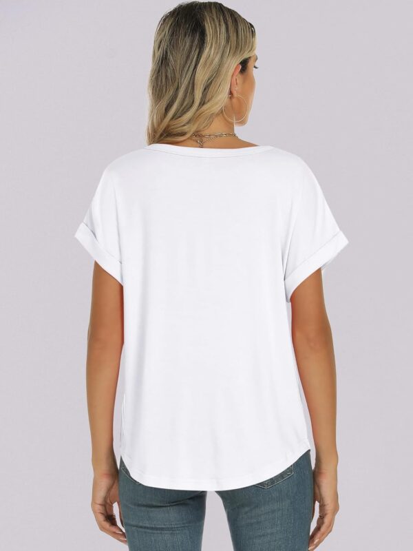 ANRABESS Womens Oversized Tops Summer Short Sleeve T Shirts Basic Solid Boxy Tee Casual Workout Going Out Outfits 2025 Spring - Image 6