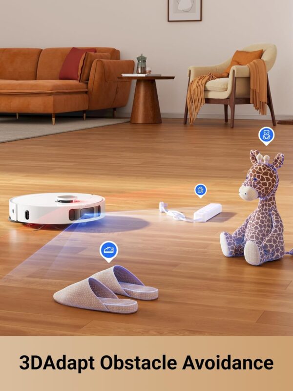 DREAME L10s Pro Ultra Heat Robot Vacuum and Mop Combo, Mop Extend, 7000Pa Suction, Auto Robot Care and Maintenance, 136°F Hot Water Mop Self-Cleaning, Obstacle Avoidance, Ideal for Hair, Carpets - Image 2