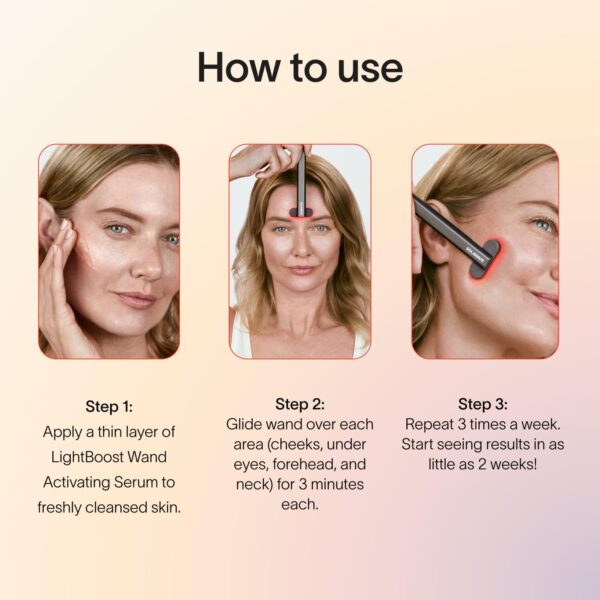 Solawave LightBoost Red Light Therapy Wand Activating Serum | Works with Microcurrent Face Wand and Galvanic Current Devices | Boosts Hydration, Radiance & Diminishes Fine Lines & Wrinkles (1.7 oz) - Image 6