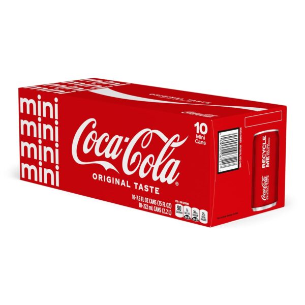 Coke Mini-Can 7.5oz, 10 pack - Image 3
