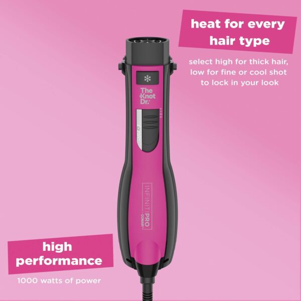 Conair The Knot Dr. All-in-One Smoothing Dryer Brush, Hair Dryer & Hot Air Brush - Image 4