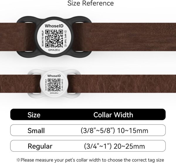 QR Code Dog Tag with NFC - Personalized Silicone ID Tag, Modifiable Online Profile, Multiple Emergency Contacts, Scan QR Code for Pet GPS Location (Small, Red) - Image 3