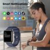 Fitness Tracker, Fitness Watch with Blood Oxygen, Blood Pressure & Heart Rate Monitor, Steps Calories Counter, Sleep Monitor, Pedometer 50 Meters Waterproof, Smart Watch for Android iPhones - Image 5