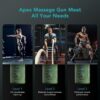 Opove Massage Gun Fascia Percussive Muscle Massager 14.5mm for Back Pain Relief Workout Recovery in Gym Home Office Daily Massage, Ergonomic for Effortless to Use, Apex Green - Image 6