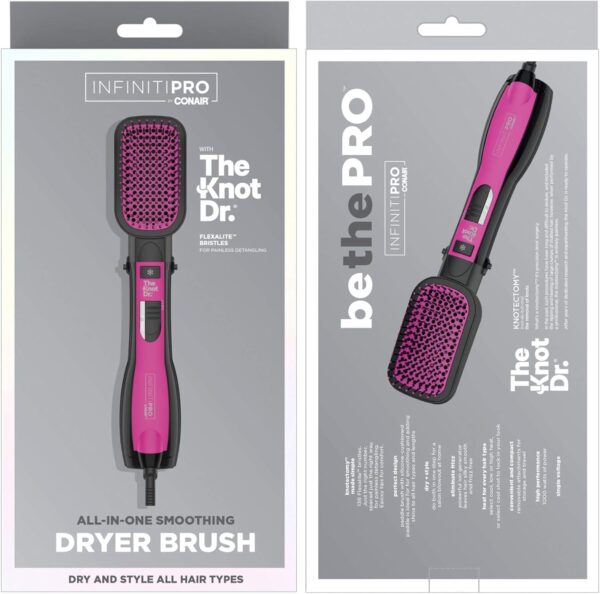 Conair The Knot Dr. All-in-One Smoothing Dryer Brush, Hair Dryer & Hot Air Brush - Image 7