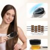 Portable Hot Brush Hair Straightener, 6400mAh USB Rechargeable Mini Hair Straightening Brush for Traveling, Cordless Hair Comb High Level Negative Ions, Intelligent Thermal Sensor - Image 6