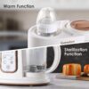 Large 4.5 Cup Baby Food Maker, 4-1 Steamer and Blender Food Processor for Homemade Organic Puree Smoothie Mash, Sterilize and Warm Function, 6 Pack Reusable Food Pouches, Baby Essentials - Image 5