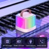 Mini Karaoke Machine for Kids Adults, Portable Bluetooth Speaker with 2 Wireless Mics & LED Lights, Holiday Birthday Gifts Toys for Girls/Boys Ages 3, 4, 5, 6, 7, 8, 9, 10, 11, 12+, Beige - Image 2
