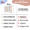 Baby First Foods Tracker & Baby Led Weaning Book Mini Guide by Mewl - 100 Foods Before 1 Checklist Reusable Dry Erase Board - Baby Feeding Essentials: Puree & BLW Supplies for Baby Magnet Board - Image 2