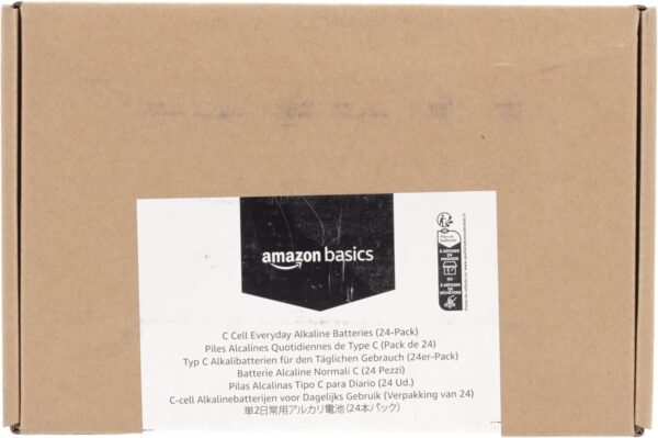Amazon Basics 24-Pack C Cell Alkaline All-Purpose Batteries, 1.5 Volt, 5-Year Shelf Life - Image 6