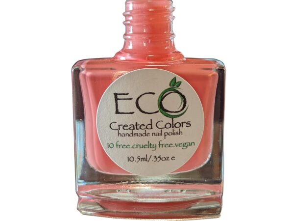 Peach-Nik Orange Pink Nail Polish Cruelty Free Vegan Polish by Eco Created Colors