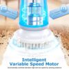 Electric Spin Scrubber Bathroom, Full-Body IPX7 Waterproof Electric Cleaning Brush with 7 Replacement Heads, Skin-Friendly Silicone Handle, Shower Scrubber for Cleaning Bathroom,Tile, Floor - Image 2