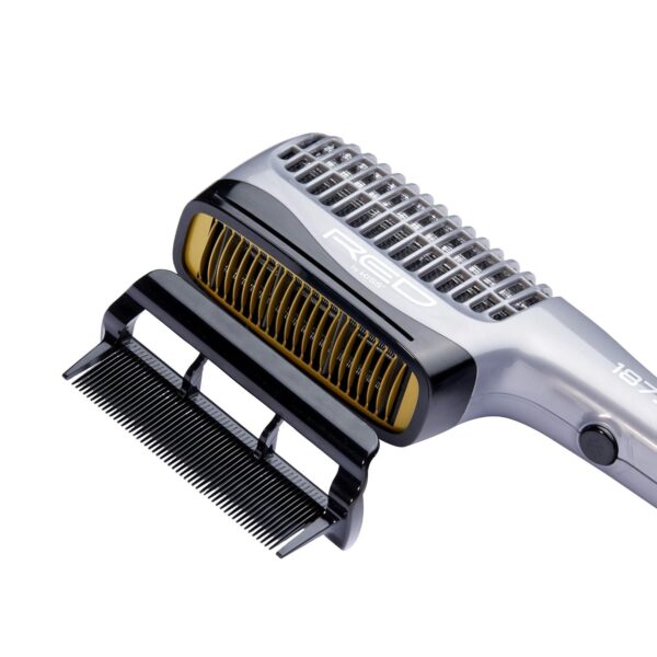 RED by KISS 1875 Ceramic Ionic Hair Styler with Detangler Pik, Professional Quick Blow Dry Comb, 4 Heat/Speed Settings, Cool Shot Button, Ideal for Curling & Straightening - Image 5