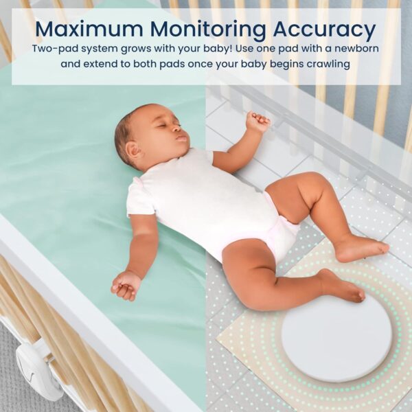 Babysense 7 Baby Sleep Breathing Movement Monitor for Newborn and Infants, No WiFi, Non Wearable, Non Contact Monitor with 2 Under-Mattress Sensors for Full Crib Coverage, FSA Baby Monitor - Image 3